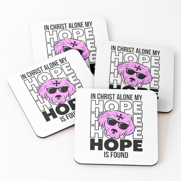Item preview,  In Christ Alone My Hope Is Found | Christian Quotes Watercolor Flower designed and sold by chetan786.