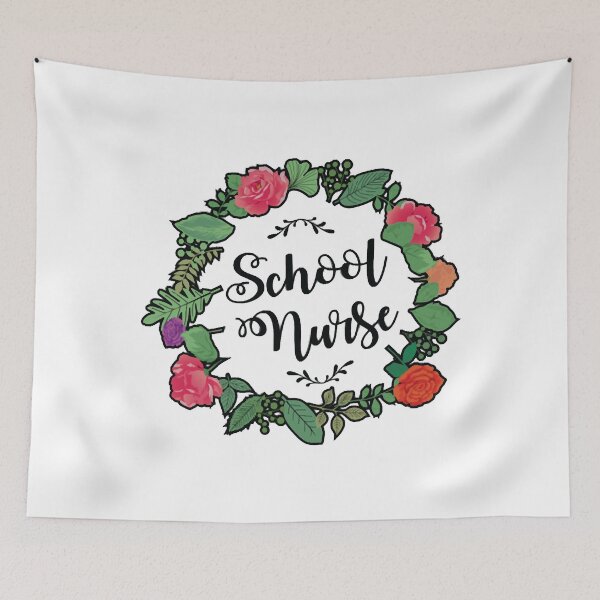 Item preview, School Nurse Flowers Nursing designed and sold by SolittoSadeco.