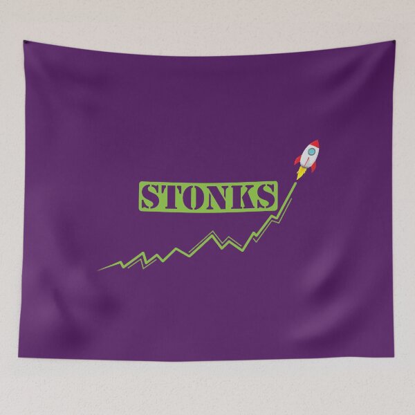 Item preview, Stonks Wall St Bet vs. Hedge Fund To The Moon designed and sold by SolittoSadeco.