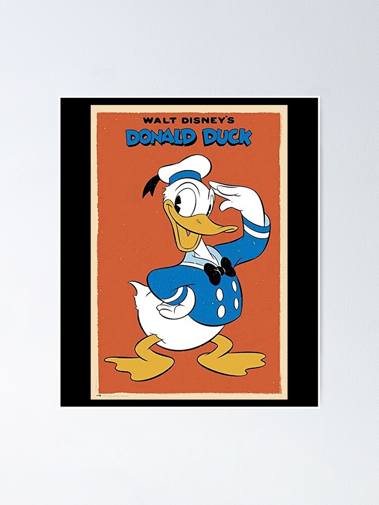 Vintage Donald Duck Retro Cartoon 90s | Poster