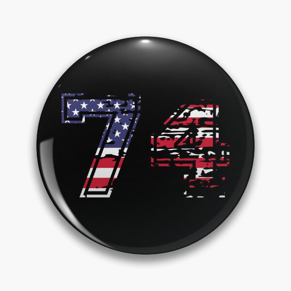 Item preview, 74 American football number USA seventy-four designed and sold by Proud Pro Gifts.