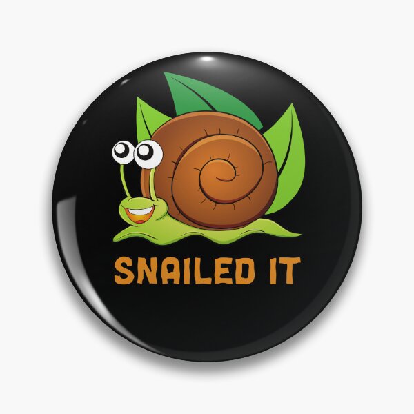 Item preview, Snailed It Funny Snail Pun designed and sold by Designs By YL.