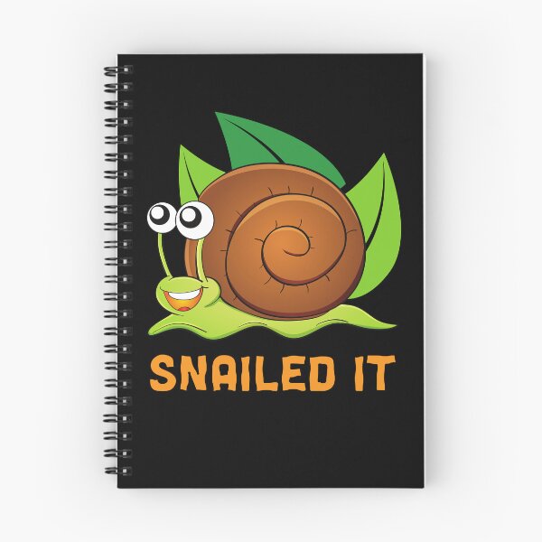 Item preview, Snailed It Funny Snail Pun designed and sold by Designs By YL.