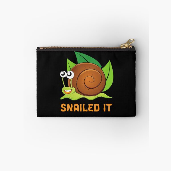Item preview, Snailed It Funny Snail Pun designed and sold by Designs By YL.