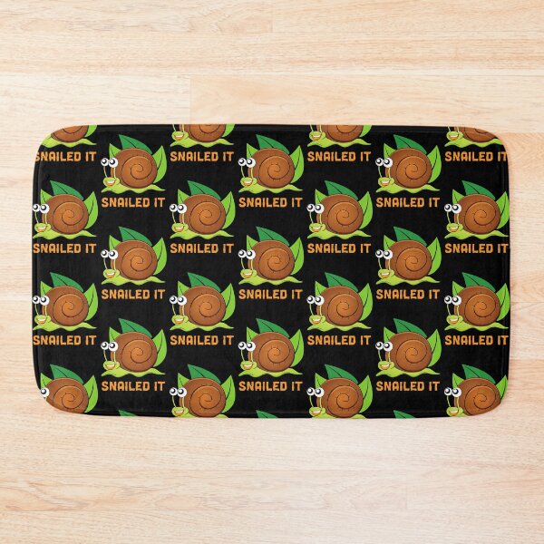 Item preview, Snailed It Funny Snail Pun designed and sold by Designs By YL.
