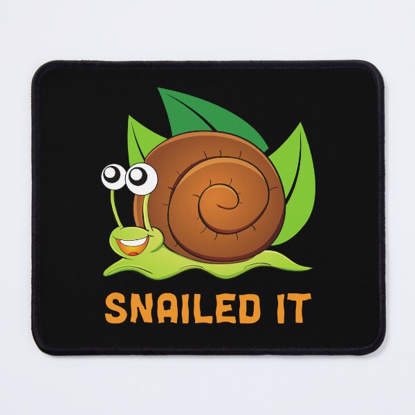Item preview, Snailed It Funny Snail Pun designed and sold by Designs By YL.