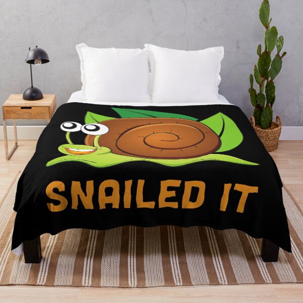 Item preview, Snailed It Funny Snail Pun designed and sold by Designs By YL.