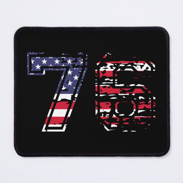 Item preview, 76 American football number USA seventy-six designed and sold by Proud Pro Gifts.