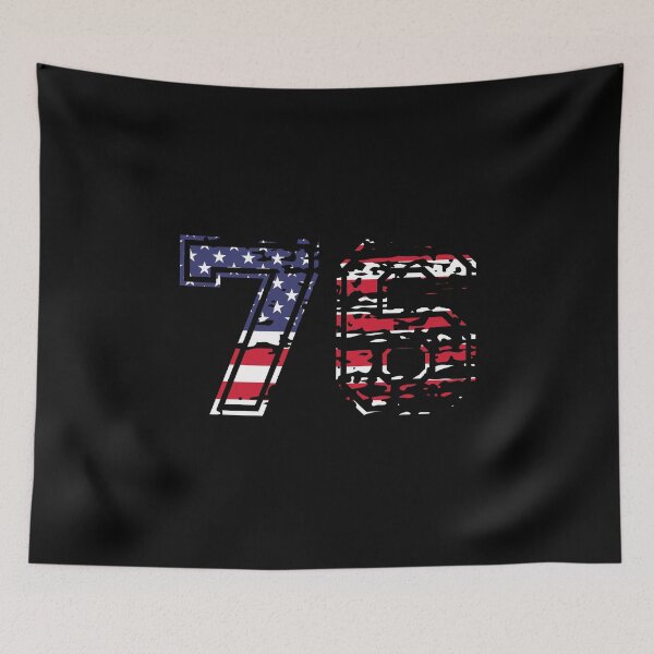 Item preview, 76 American football number USA seventy-six designed and sold by Proud Pro Gifts.