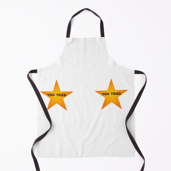 Item preview, You Tried Gold Star - Meme Metallic Gold Comic Sans Yellow Stars Shiny designed and sold by Farid1Shop.
