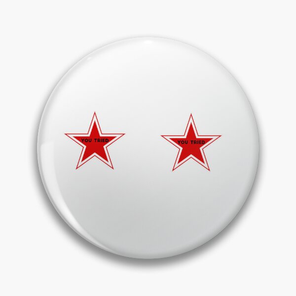 Item preview,  You Tried Gold Star -  Meme Metallic Gold Comic Sans designed and sold by Farid1Shop.