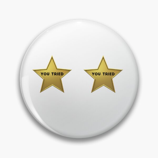 Item preview,  You Tried Gold Star -  Meme Metallic Gold Comic Sans Yellow Stars Shiny designed and sold by Farid1Shop.