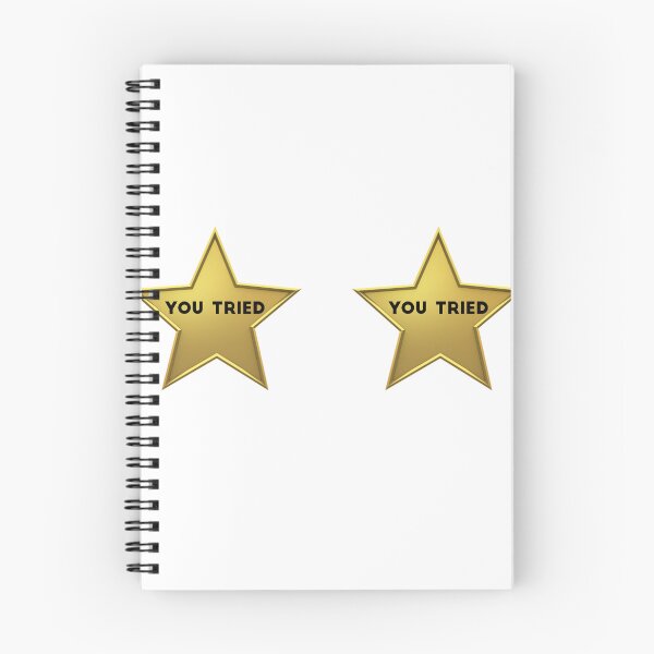 Item preview,  You Tried Gold Star -  Meme Metallic Gold Comic Sans Yellow Stars Shiny designed and sold by Farid1Shop.
