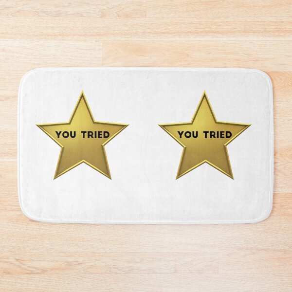 Item preview,  You Tried Gold Star -  Meme Metallic Gold Comic Sans Yellow Stars Shiny designed and sold by Farid1Shop.