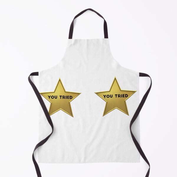 Item preview, You Tried Gold Star - Meme Metallic Gold Comic Sans Yellow Stars Shiny designed and sold by Farid1Shop.
