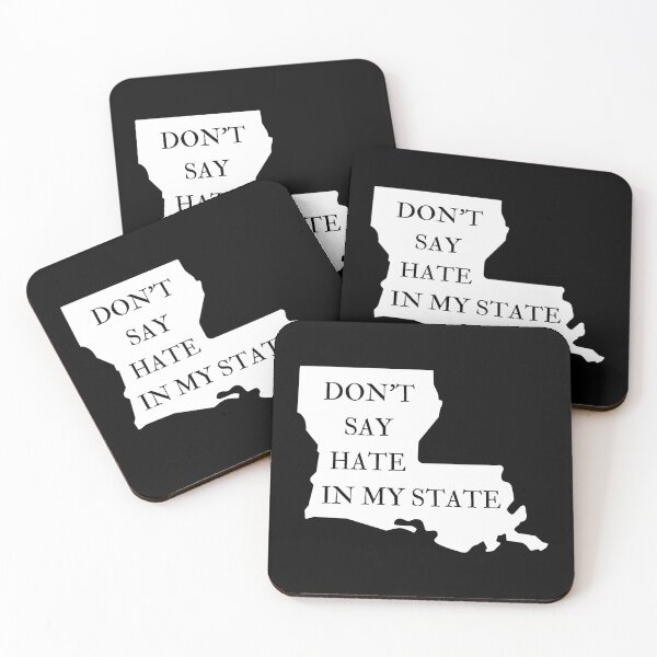 Item preview, Don't Say Hate In My State - Oppose Don't Say Gay - Louisiana Silhouette - LGBTQIA2S+ designed and sold by SayWhatYouFeel.