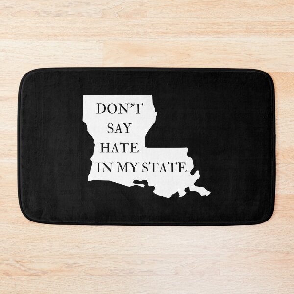 Item preview, Don't Say Hate In My State - Oppose Don't Say Gay - Louisiana Silhouette - LGBTQIA2S+ designed and sold by SayWhatYouFeel.