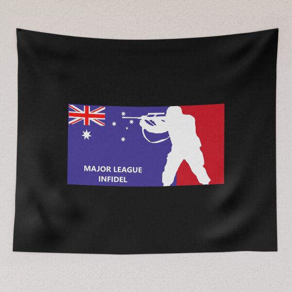 Item preview, MAJOR LEAGUE INFIDEL (AUSTRALIAN FLAG) designed and sold by RENAGADE4LYF.