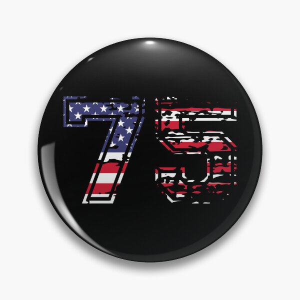 Item preview, 75 american football number USA seventy-five designed and sold by Proud Pro Gifts.