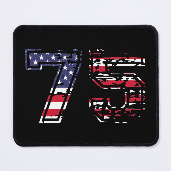 Item preview, 75 american football number USA seventy-five designed and sold by Proud Pro Gifts.