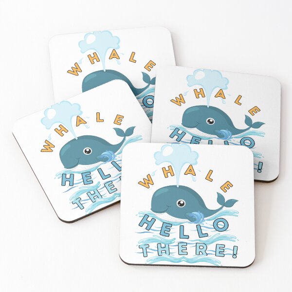 Item preview, Whale Hello There/ Funny Whale Pun designed and sold by Designs By YL.