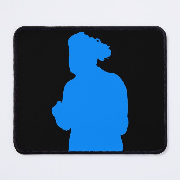 Item preview, Teachurb Anime Pose Blue Silhouette Gamer Brand Streamer Blue designed and sold by TeachUrb.