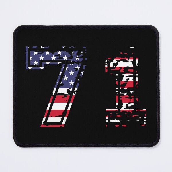 Item preview, 71 American football number USA seventy-one designed and sold by Proud Pro Gifts.