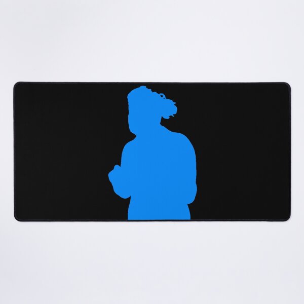 Item preview, Teachurb Anime Pose Blue Silhouette Gamer Brand Streamer Blue designed and sold by TeachUrb.