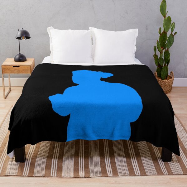 Item preview, Teachurb Anime Pose Blue Silhouette Gamer Brand Streamer Blue designed and sold by TeachUrb.