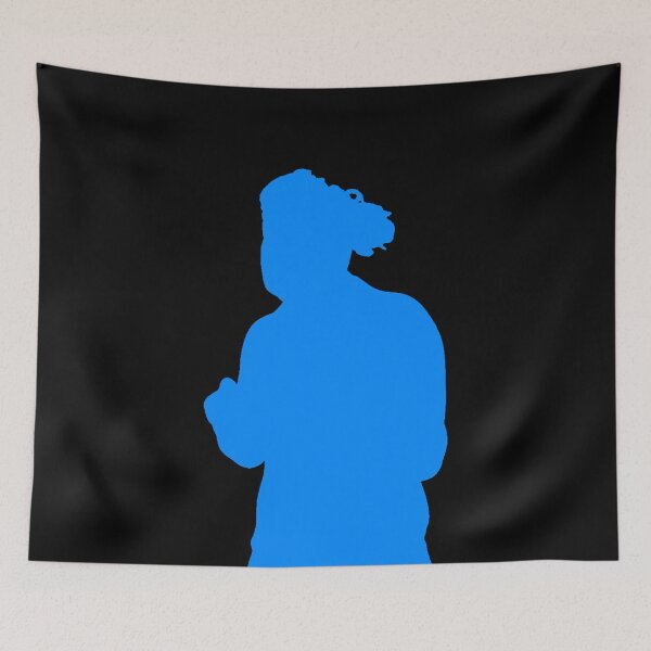 Item preview, Teachurb Anime Pose Blue Silhouette Gamer Brand Streamer  Blue designed and sold by TeachUrb.