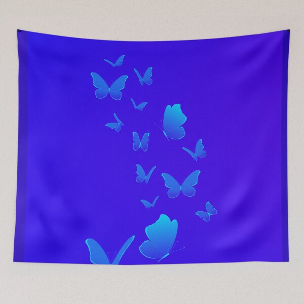 Item preview, Butterflies sky blue design  designed and sold by MystixJack.
