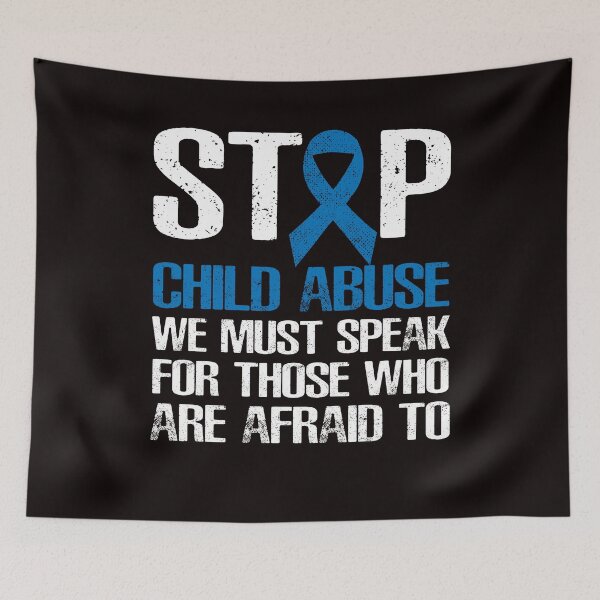 Item preview, Stop Child Abuse Prevention Month Blue Ribbon Awareness designed and sold by TomGiantDesigns.
