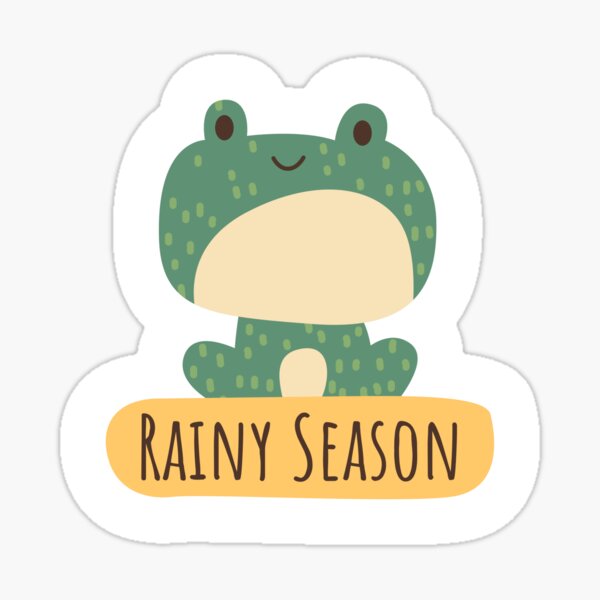 Rainy Season Toad Sticker