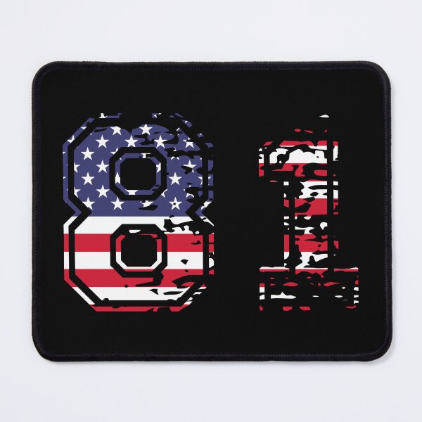 Item preview, 81 American football number USA eighty-one designed and sold by Proud Pro Gifts.