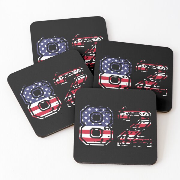 Item preview, 82 American football number USA eighty-two designed and sold by Proud Pro Gifts.