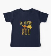 I'm a little ROO cute kangaroo with Australian map distressed version Baby Tee