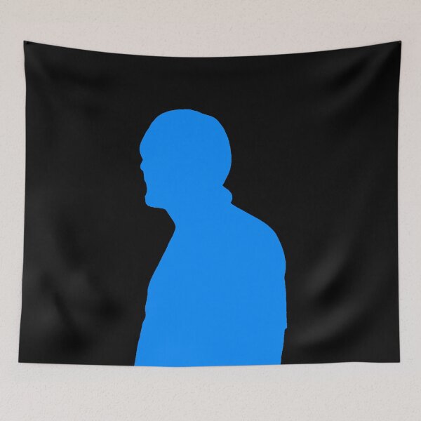 Item preview, Teachurb Looks Left Silhouette Gamer Brand Streamer Blue designed and sold by TeachUrb.