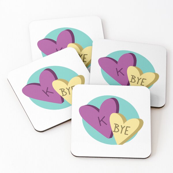 Item preview, K. Bye. Two Hearts with Green Background Retro Vintage designed and sold by marie-inks.