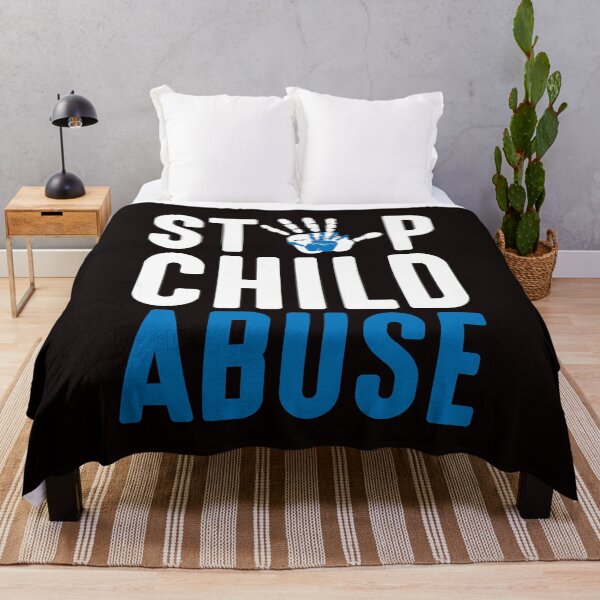 Item preview, Blue Ribbon Stop Child Abuse Prevention Month Awareness designed and sold by TomGiantDesigns.