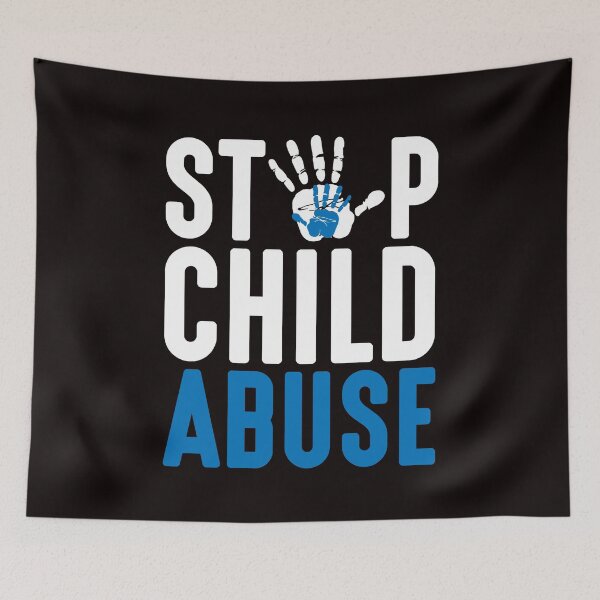 Item preview, Blue Ribbon Stop Child Abuse Prevention Month Awareness designed and sold by TomGiantDesigns.
