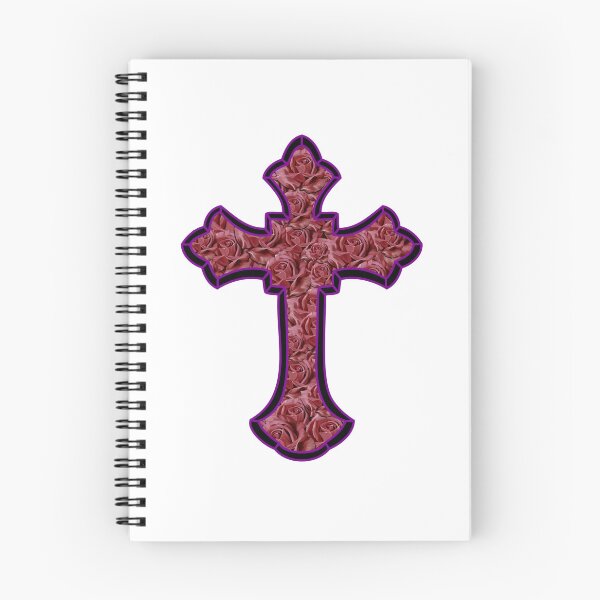 Item preview, Christian cross with red roses designed and sold by Meo Design.