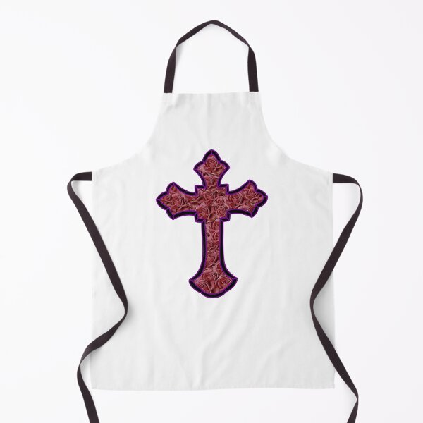 Item preview, Christian cross with red roses designed and sold by Meo Design.