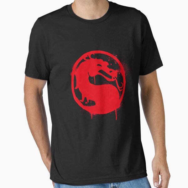 Artikel-Vorschau von Mortal Kombat Splatter Grafitti Emblem Mortal Kombat Logo wesentliches T-Shirt, designt und verkauft von annmaly6520.
