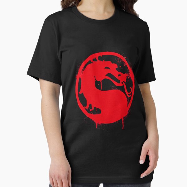 Artikel-Vorschau von Mortal Kombat Splatter Grafitti Emblem Mortal Kombat Logo wesentliches T-Shirt, designt und verkauft von annmaly6520.