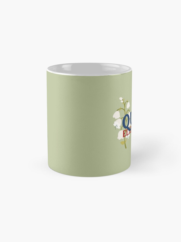 Alternate view of Queen's Platinum Jubilee, 1952-2022, Queen Elizabeth II, Lily of the Valley Mug