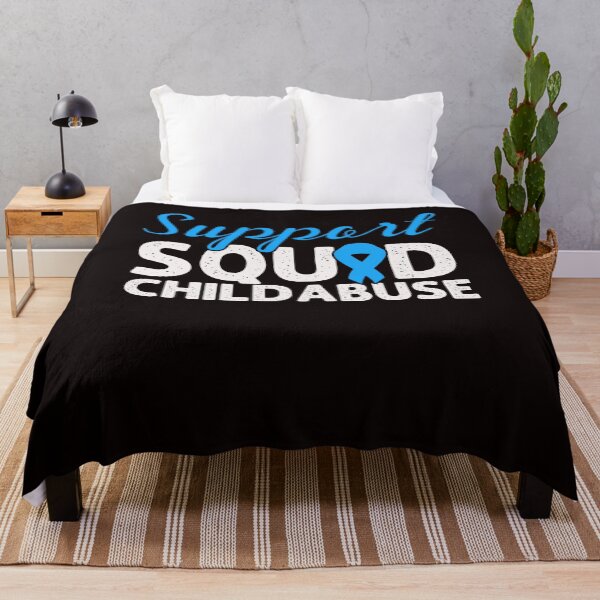Item preview, Support Squad Child Abuse Blue Ribbon Awareness Support designed and sold by TomGiantDesigns.