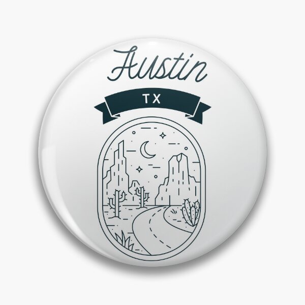 Item preview, Austin TX Modern Line Art Adventure Design designed and sold by AustinTexasYall.