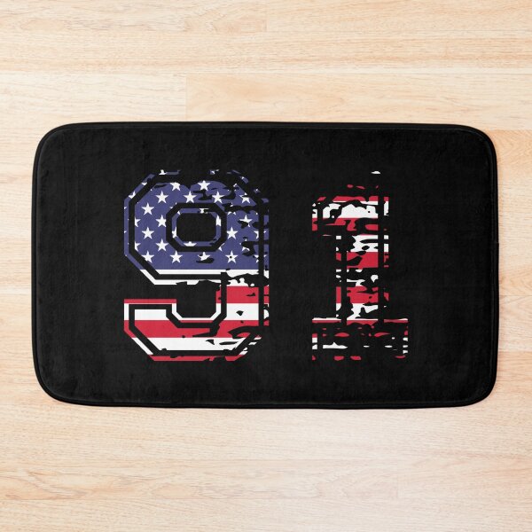 Item preview, 91 American football number USA ninety-one designed and sold by Proud Pro Gifts.