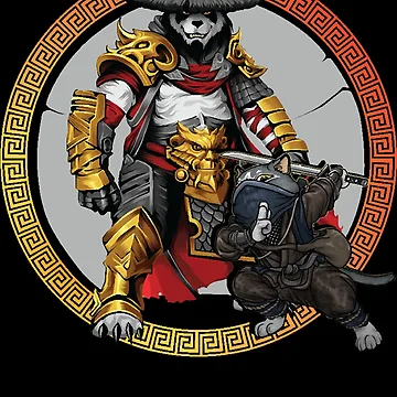 Artwork thumbnail, Samurai panda by RoxannDesigner