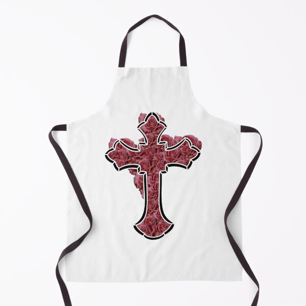 Item preview, Christian cross full of red roses designed and sold by Meo Design.